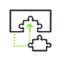 Looped solutions-end-to-end